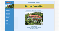 Desktop Screenshot of haus-am-sonnenhuegel.de