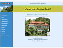 Tablet Screenshot of haus-am-sonnenhuegel.de